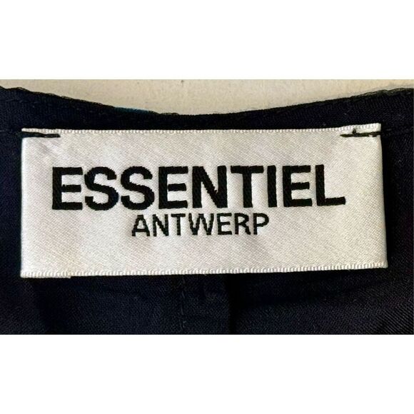 NWOT Essentiel Antwerp Black Multicolored Polka Dots Maxi Dress Size 2 Women's - Picture 4 of 10